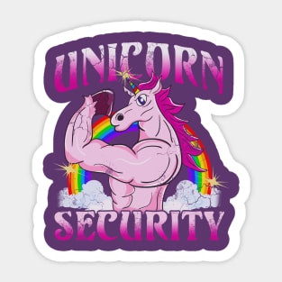 Unicorn Security Sticker